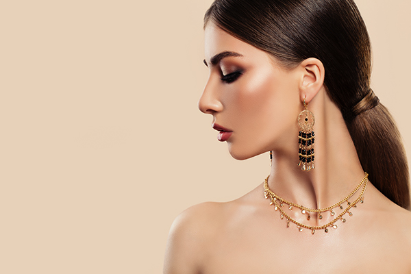 Indo-Western Gold Jewellery Designs for women